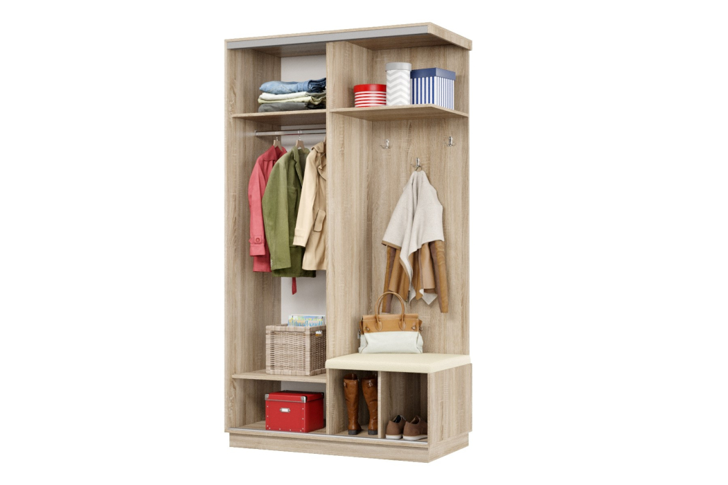 Прихожие, Прихожая Премьер 02 Лайт 11 Правая Мягкая