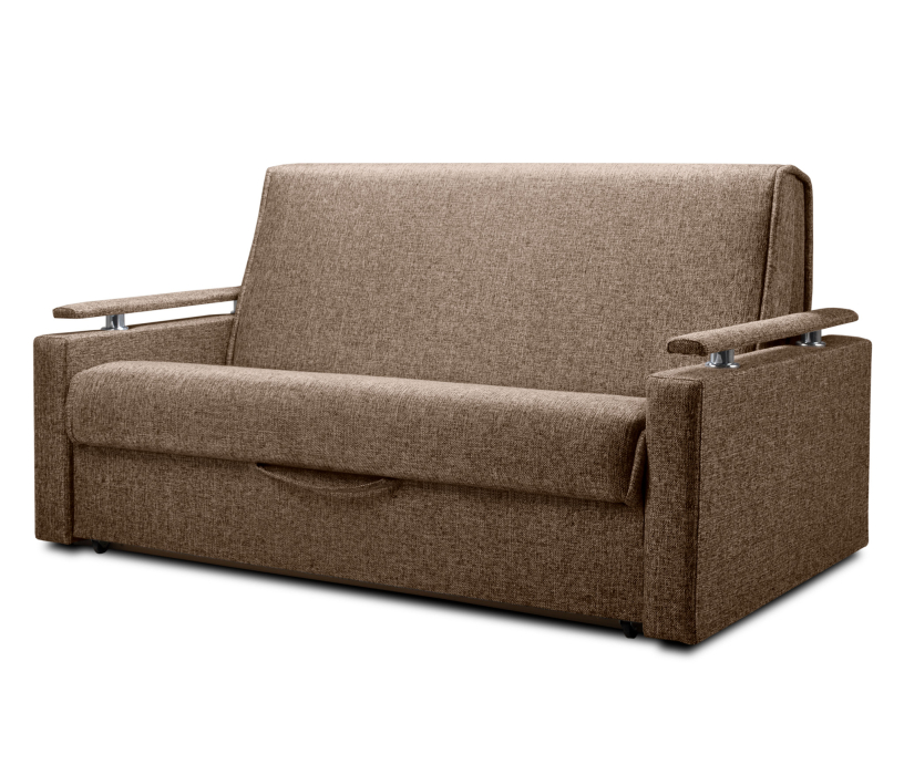 Диваны с ящиком для белья, Диван аккордеон прямой со спальным местом 90, рогожка