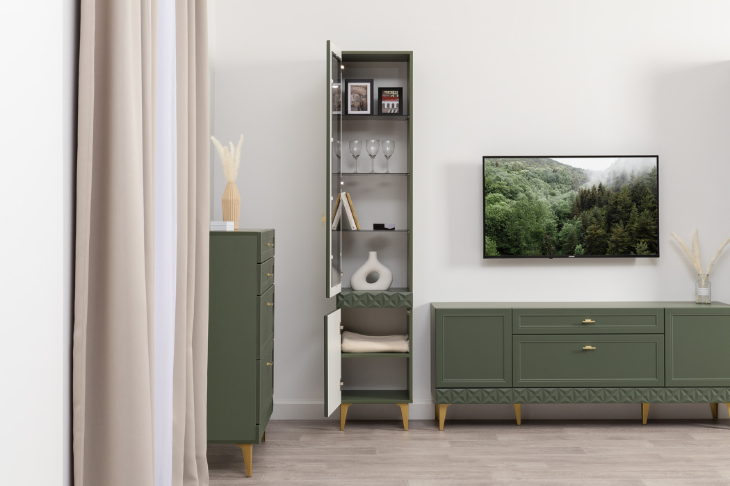 Стеклянные, Шкаф витрина Марион 16.397.01