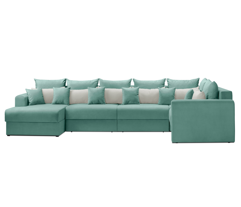 Диваны угловые в гостиную, Диван модульный со спальным местом Мэдисон П-образный