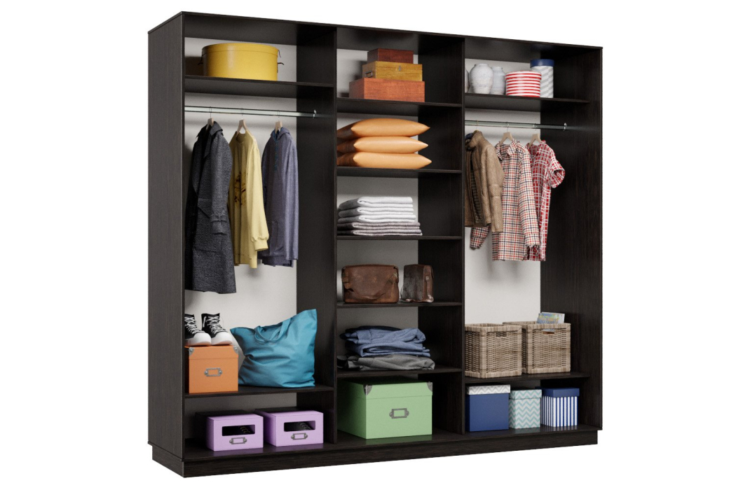 Шкафы-купе, Шкаф-купе Премьер 56 (14;14;14) трёхдверный