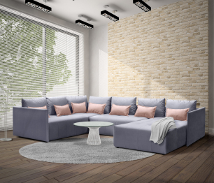 Диван еврокнижка Чилетти П-образный