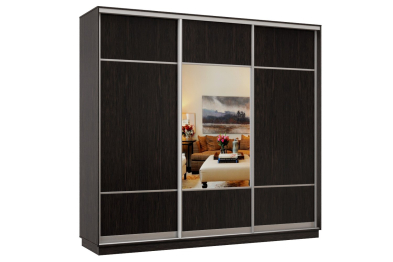 Шкаф-купе Премьер Лайт 62 (08;05;08) трехдверный