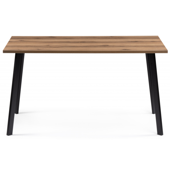 Обеденные столы, Стол деревянный Тринити Лофт 140 25 мм (матовый черный)