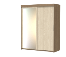 Шкафы-купе 2-х дверные, Шкаф-купе шк-19 двухдверный с зеркалом