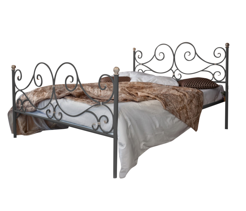 Кованые кровати, Кованая кровать Верона 1.6 с двумя спинками