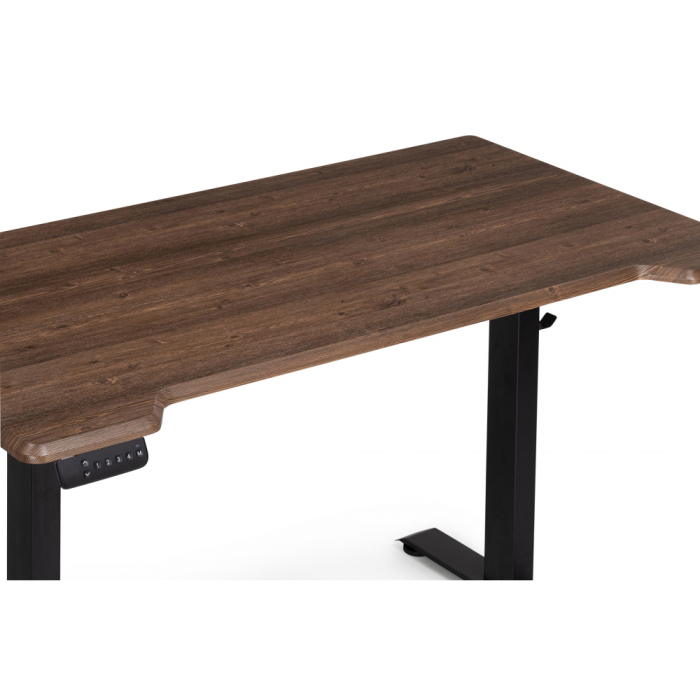 Прямые компьютерные столы, Компьютерный стол Маркос с механизмом подъема 140х80х75, черный