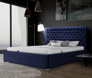 Кровать Мишель 1400 с подъемным механизмом, микровелюр