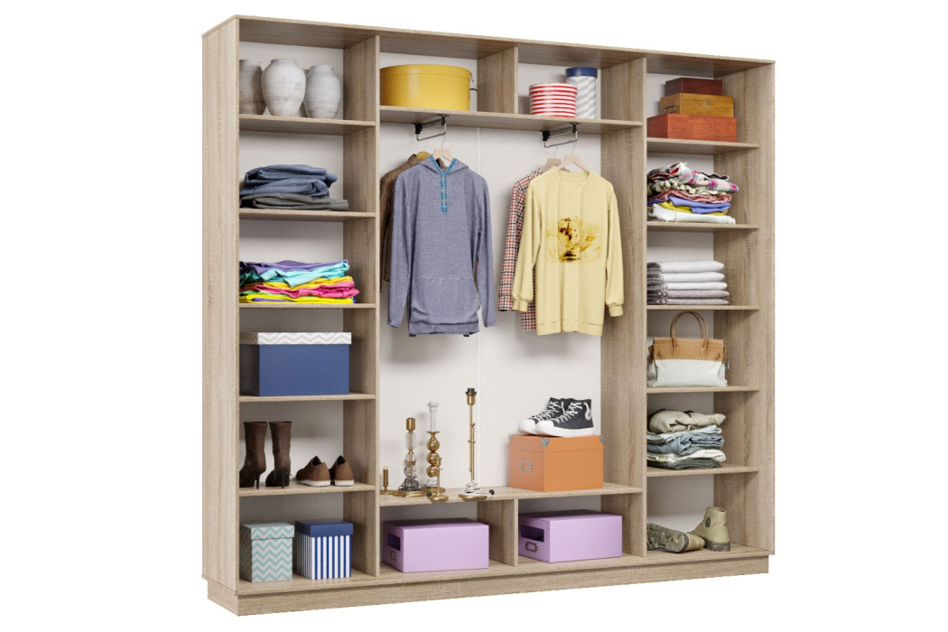 Шкафы-купе 3-х дверные, Шкаф-купе Премьер 57 (11ЗГ;11ЗГ;11ЗГ) фасады зеркало графит/трёхдверный/Профиль чёрный муар