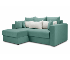 Диваны угловые в гостиную, Диван угловой еврокнижка со спальным местом Мэдисон, микровелюр