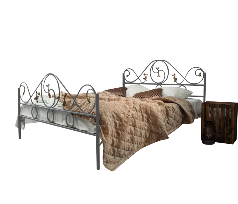 Кованые кровати, Кованая кровать Венеция 1.4 с двумя спинками