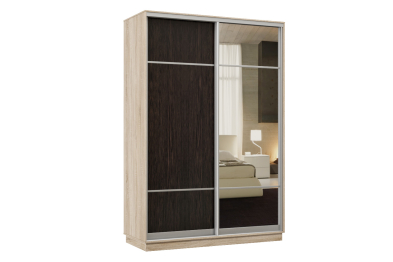 Шкаф-купе Премьер Лайт 04 Мини (08;11) двухдверный