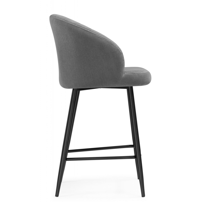 Барные стулья, Стул полубарный на металлокаркасе Бэнбу некрутящийся marseille (чёрный)