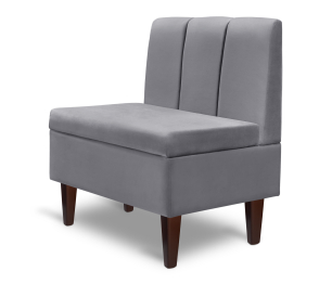 Диван прямой на ножках Лео 66, микровелюр