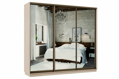 Шкаф-купе Премьер 58 ясень шимо светлый