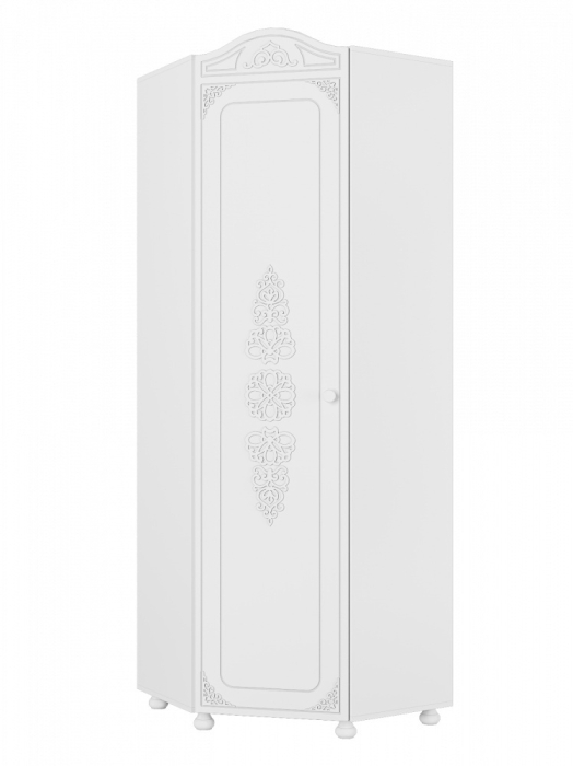 Угловые шкафы, Шкаф угловой Ассоль АС-521К (левый c короной)