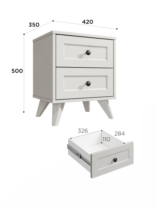 Прикроватные тумбы, Тумба прикроватная Вильям ВМ-14