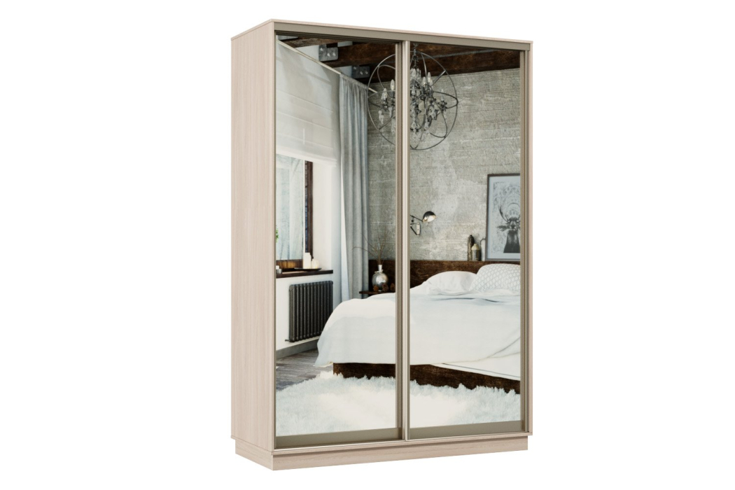 Шкафы-купе, Шкаф-купе Премьер 04 ясень шимо светлый