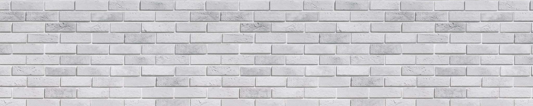 Стеновые панели из МДФ, Панель CPL "Кирпич Гранж" белый 3050х610х6