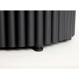 Деревянный стол Барел 90 (черные ноги)