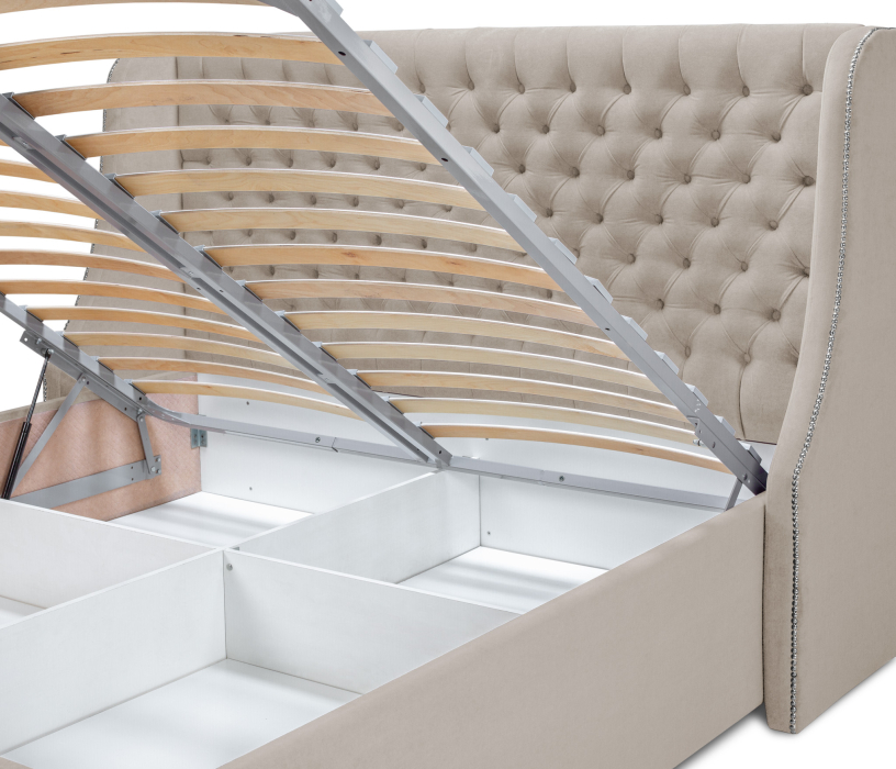 Мягкая кровать, Мягкая кровать Пандора 1600,микровелюр