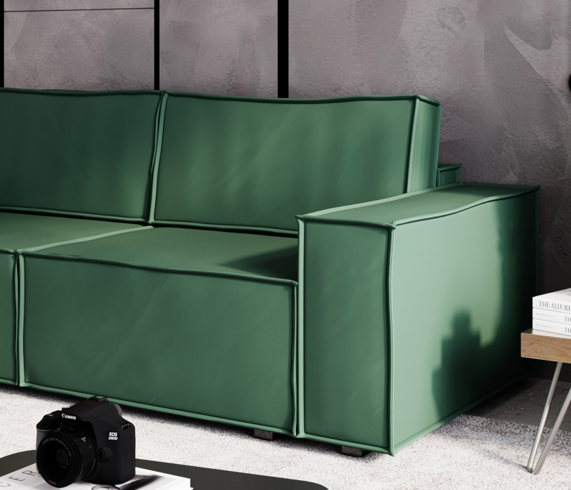 Диваны с ящиком для белья, Диван-кровать Лофт, велюр