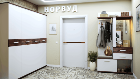 Норвуд 71 Шкаф для одежды и белья