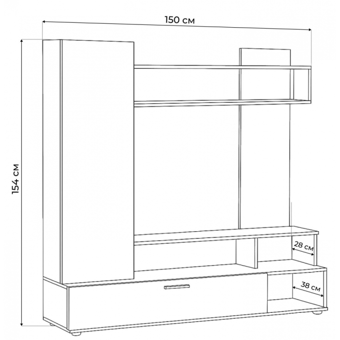 Стенки для гостиной, Гостиная Nigel