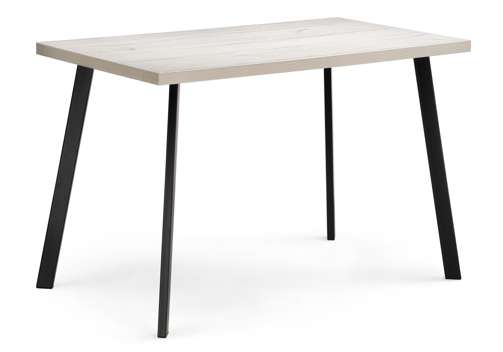 Обеденные столы, Стол деревянный Тринити Лофт 120 25 мм  (матовый черный)