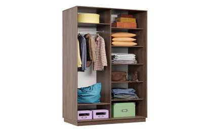 Шкаф-купе Премьер 02 Ясень шимо темный/Ясень шимо светлый