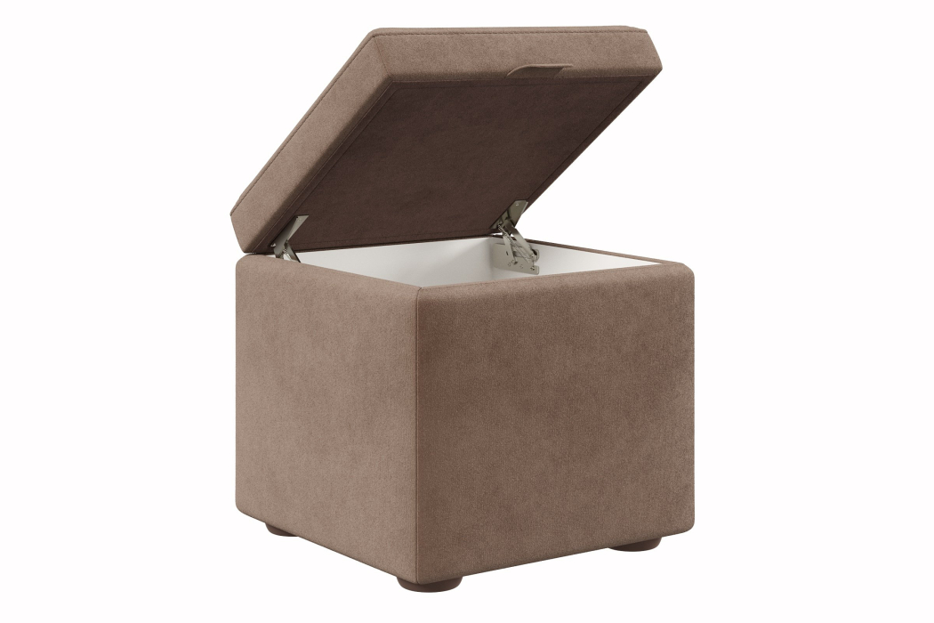 Пуф в прихожую, Пуф 01 мягкий 45*45*45 с подъемным механизмом велюр