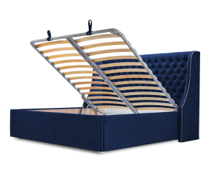 Кровать с мягким изголовьем Пандора 1800, микровелюр