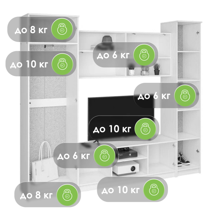 Стенки для гостиной, Гостиная Бертелена
