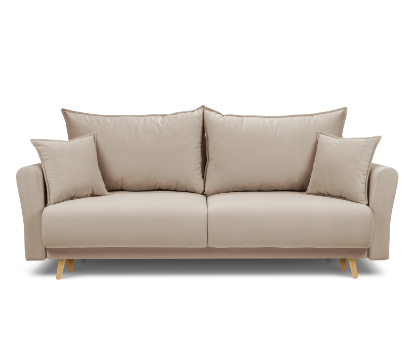 Диваны еврокнижки, Диван кровать прямой со спальным местом "Мия", микровелюр