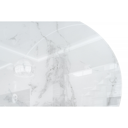 Стол стеклянный Норфолк 100х78 (белые ноги)