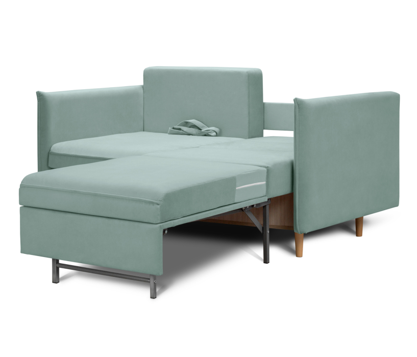 Дизайнерские диваны для гостиной, Диван кровать прямой со спальным местом Оливер 120, микровелюр