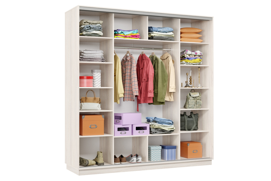 Шкафы-купе 3-х дверные, Шкаф-купе Премьер Лайт 36 (08;08;08) трехдверный