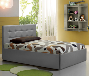 Кровать тахта Слип 140 с подъемным механизмом, микровелюр