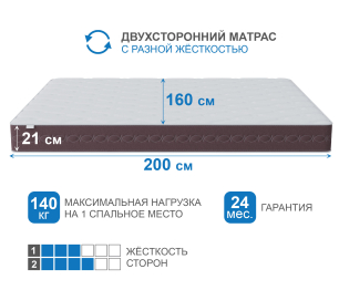 Столлайн / Матрас Корсика-Олимпик 1600х2000