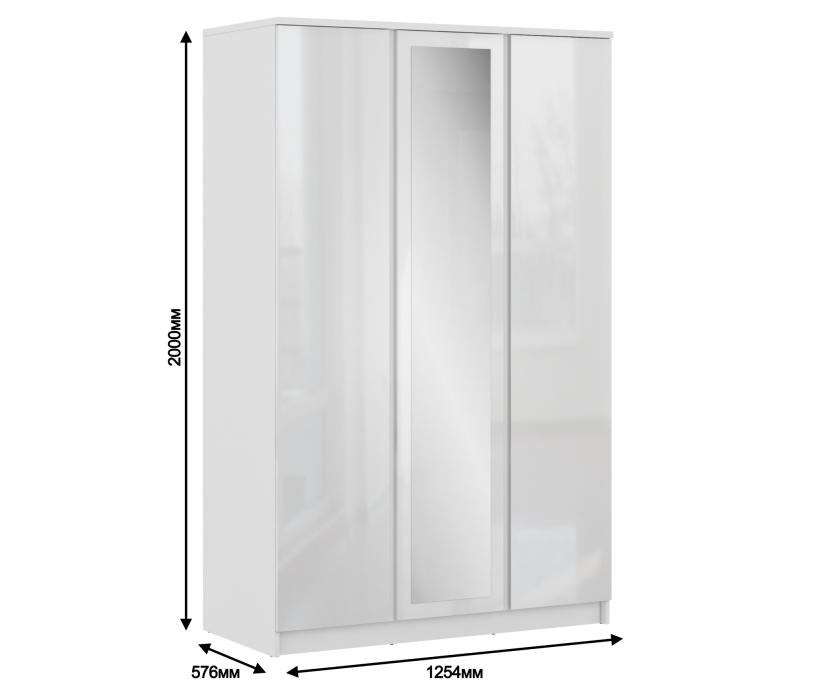 В спальню, Шкаф 3-х дверный Медея СБ-2493