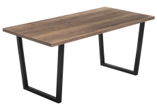 Обеденные столы, Стол деревянный Эльпатия 150 (черный матовый)