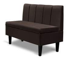 Диваны прямые кухонные, Диван прямой на ножках Лео 110, микровелюр