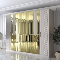 Шкафы распашные, Шкаф распашной 6-ти дверный Савелья кашемир