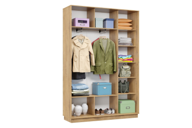 Шкаф-купе Премьер 09 (01ЗГ;01ЗГ) фасады зеркало графит/двухдверный/Профиль чёрный муар