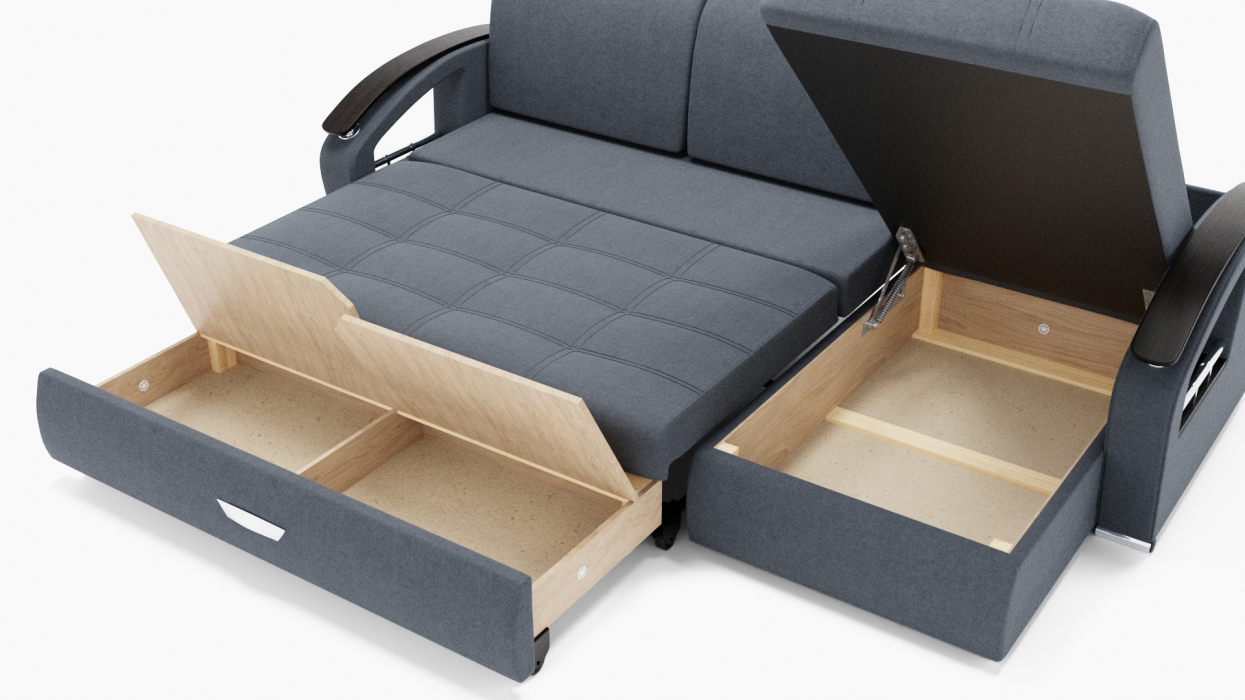 Диваны угловые в гостиную, Угловой диван Дубай-1 с оттоманкой ППУ, велюр