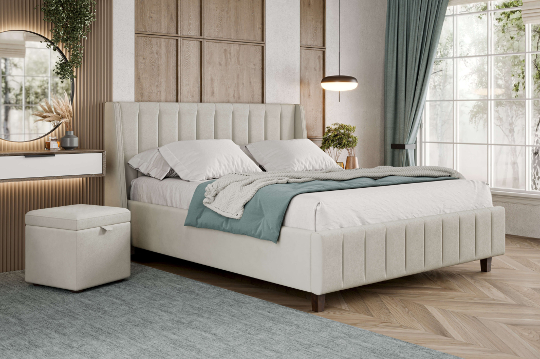 Мягкая кровать, Кровать Милана 1800 с подъёмным механизмом