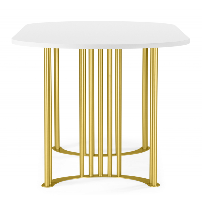 Обеденные столы, Стол Хьюго О 180 х 90 (золотые ноги)