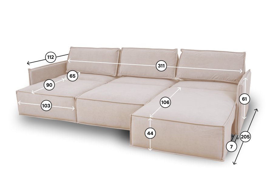 Диваны угловые в гостиную, Диван 9996