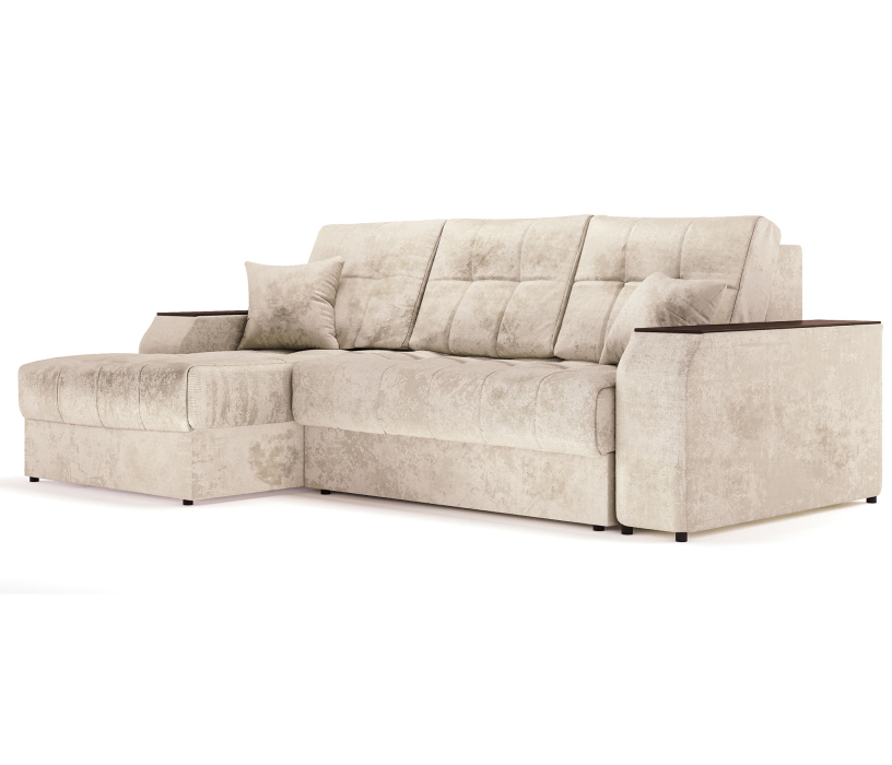 Диваны угловые в гостиную, Угловой диван-кровать Лас-Вегас левый, шенилл