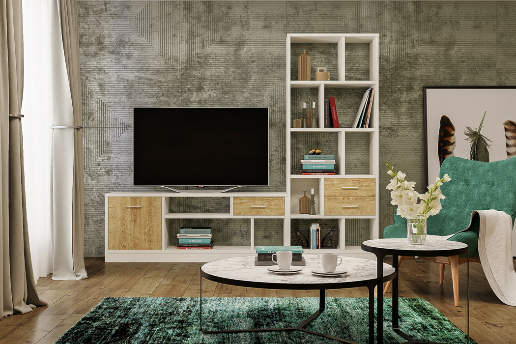 Стенки для гостиной, Набор мебели для гостиной Виктория-002